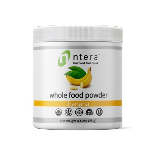 NTERA Banana Whole Food Powder (USDA Organic, Gluten-Free, Non-GMO, Vegan, Kosher) - Ultra