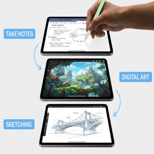 Image of JEDOUBAL Stylus Pen for iPad 2018-2026, 3X Fast Charging iPad Pencil with Palm Rejection & Tilt Sensitivity, Apple Pencil Alternative No Bluetooth Required Compatible with iPad Pro Air Mini