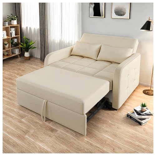 Seyakany - Sofá cama plegable multifuncional, respaldo ajustable, ideal para apartamentos pequeños y residencias universitarias, 180 x 127 cm, sofá cama Confort, sofá de 2 plazas