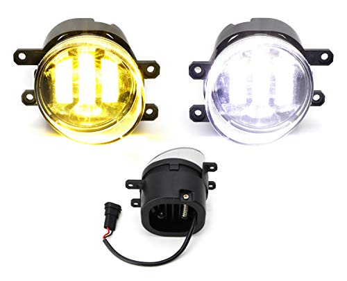 Lámpara LED antiniebla dual color 20W para auto miniatura 2