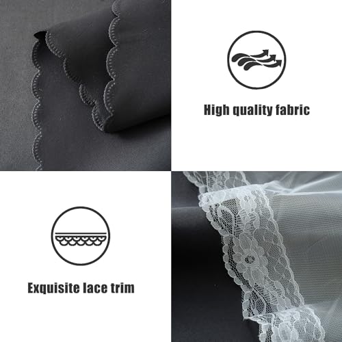 Image of Yancorp Black Curtains for Bedroom Living Room Thermal Insulated Kids Curtain Hollow-Out Star Window Nursery Curtain 96 inches Length Room Darkening Grommet(Black,52 * 96),1 Panel
