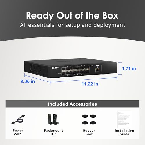 Image of QNAP QSW-M5216-1T-US 16-Port 25GbE Managed Network Switch