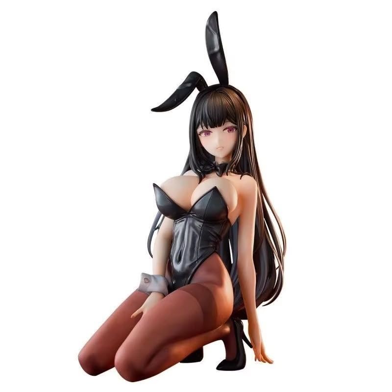 18 cm Black Bunny Girl PVC Figurine | Anime B-Style Vina/Wina Kneeling Pose Collectible Statue | Premium Gaming/Manga Desk Decor & Adult Collector Gift-image-47