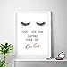 Produktbild WTYBGDAN Wimpern Zitat Drucke Make-up Wandkunst Wimpern Leinwand Malerei Salon Dekor Wimpern Verlängerung Wimpern Studio Beauty Poster | 40x50cm / NoFrame