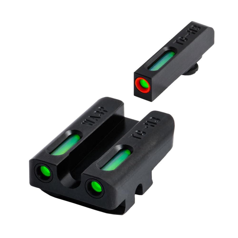 Truglo TFX PRO Handgun Sight, Glowing Shock Proof Tritium and Fiber Optic Night Sight for Handguns, Compact, Durable, and Snag Free Sight