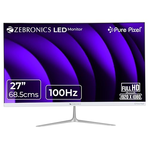 Zebronics ZEB-SA127 27 Inch Bezel-Less LED Monitor With 100Hz Refresh Rate