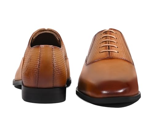 Image of LOUIS STITCH Men's Italian Crust Leather Derby Shoes| Formal Lace-Up Shoes for Men | Perfect for Business, Formal & Parties | LSVX-EUPLDY