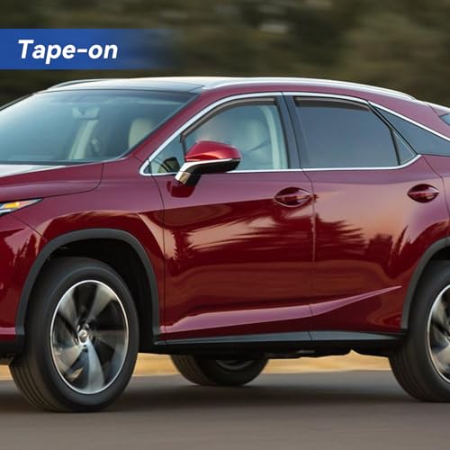 Image of Window Visors Rain Guards for 2010-2015 Lexus RX350, Out-Channel Window Vent Wind Deflectors Visors Shades for 10-15 Lexus RX450h