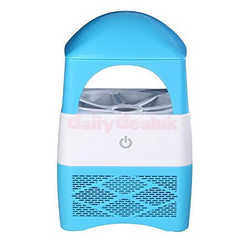 Generic Electric Insect Killer Pest Zapper Bug Mosquito Killer With Trap Lamp-Blue