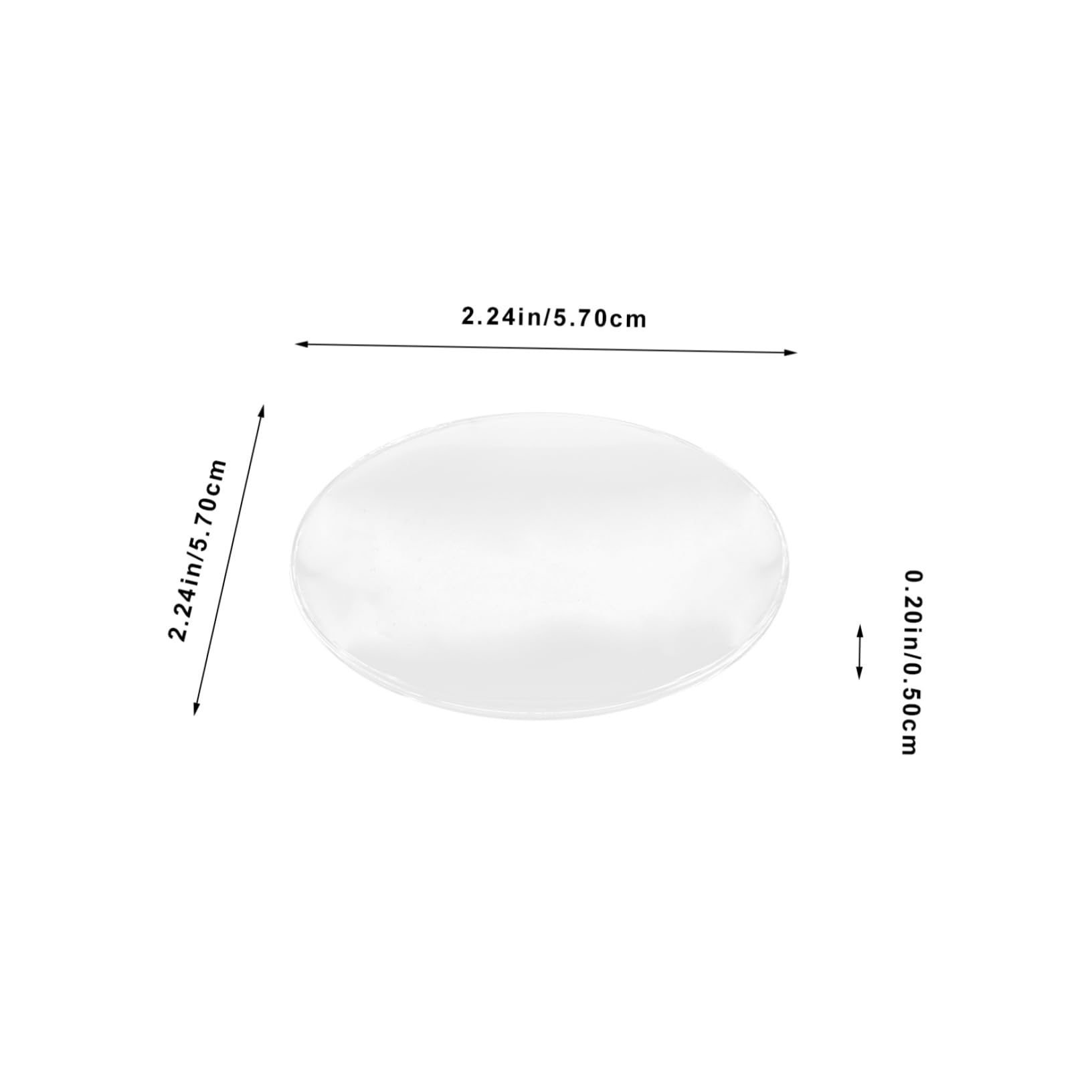 IWOWHERO 10Pcs Acrylic Magnifier Lens Replaceable Magnifying Lenses for Enhanced Viewing for Reading Inspection Crafts and More Clear Image Quality
