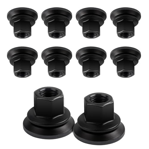 Image of 611-936 6509424aa Wheel Lug Nuts Compatible with Dodge /Ram 3500 4500 5500 Models, M14-1.50 Flange - 22mm Hex, 28.5mm Length, Medium, (10pcs)
