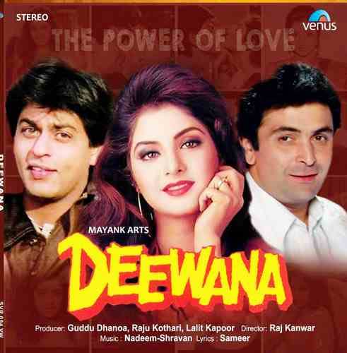 Deewana – SVR 004 VW - New Release Hindi Record, Manufacturer High Quality Custom Highly demanded,al collection, Alka Yagnik, Vinod Rathod, Kumar Sanu, Raj Kanwar , Guddu Dhanoa, Lalit Kapoor , Nadeem Shravan, Sameer, Rishi Kapoor, Divya Bharti, Shahrukh Khan, Amrish Puri, Mohnish Behl, Sushma Seth, Dalip Tahil, Deven Verma