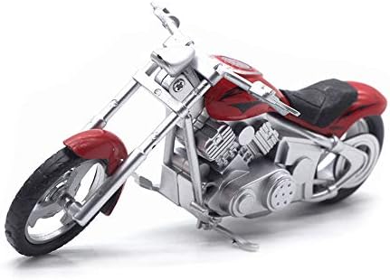 HanYoer Motorcycles Model 1:32 Scale Diecast Car Model Collection Motorcycle Lovers (Red)