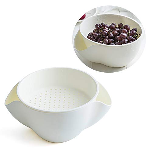 ZZKJLYN 2 Niveles, Cuencos Redondos Creativos/Cesta De Pan,TazóN De Cesta De Frutas...