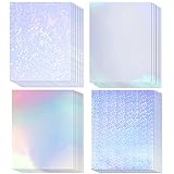 20 Sheets Holographic Printable Sticker Paper, 8.5x11 Inch Vinyl Sticker Paper for Inkjet & Laser...