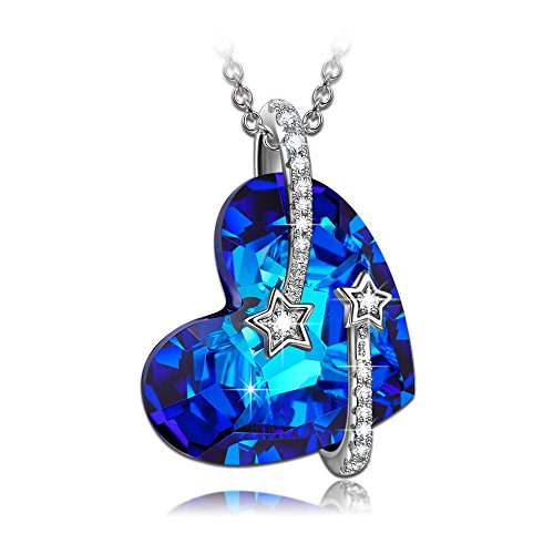 Susan Y Regalos día de la Madre Venus Collar de Mujer con Cristales de Swarovski Plata Regalos día de la Madre Joyas para niñas Madre Aniversario Ella día de San valentín