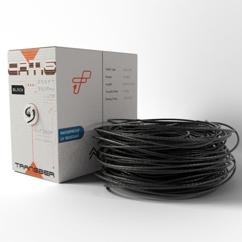 Cable Ethernet Cat6 250 pies UTP para exterior resistente miniatura 2