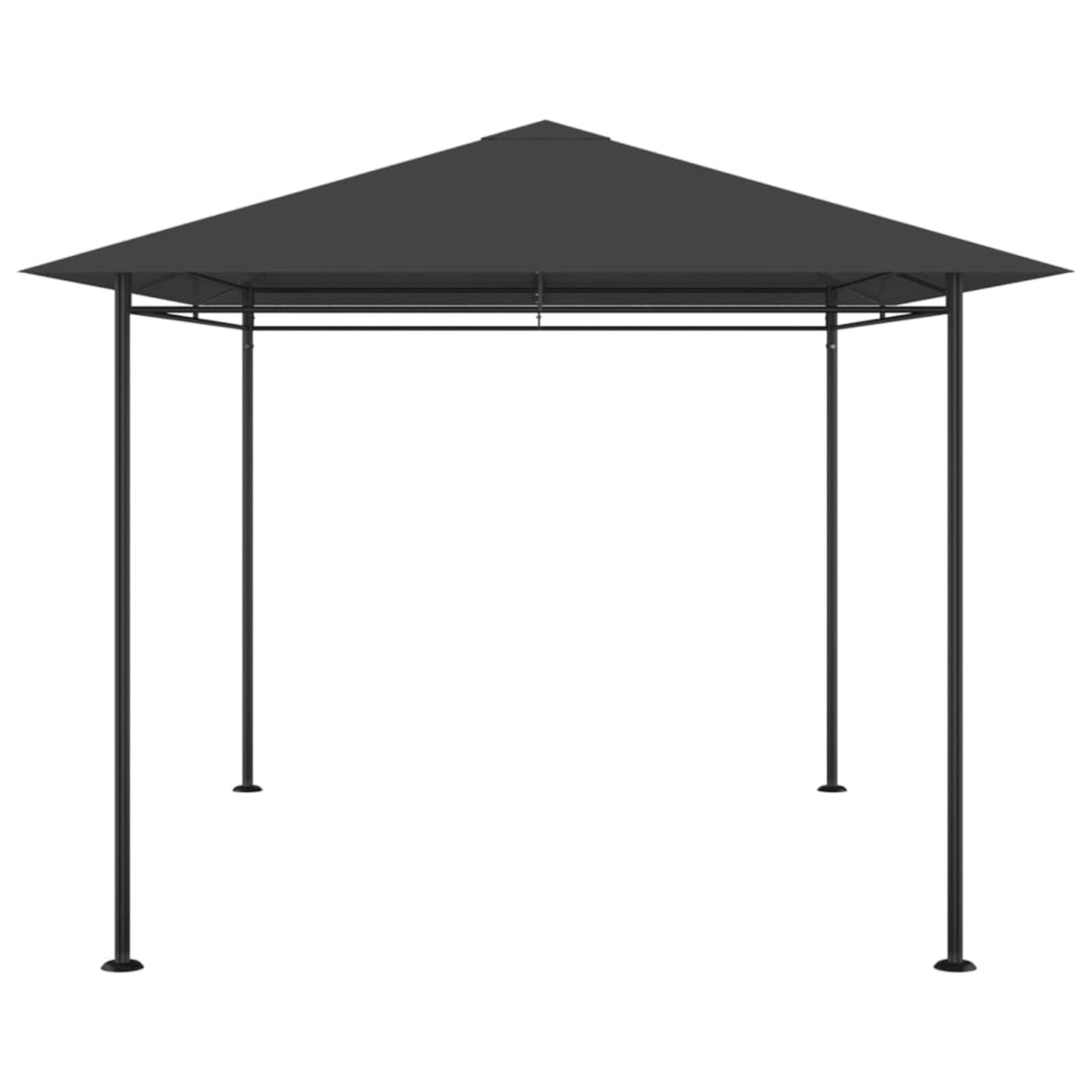 Gazebo 384x281x270 cm Antracite 180 g/m²,Gazebo Pergola Con Telo Impermeabile Richiudibile E Struttura Rettangolare In Acciaio Inossidabile Ad Alta Densità,Per Arredo Giardino,Terrazzo e Attivit