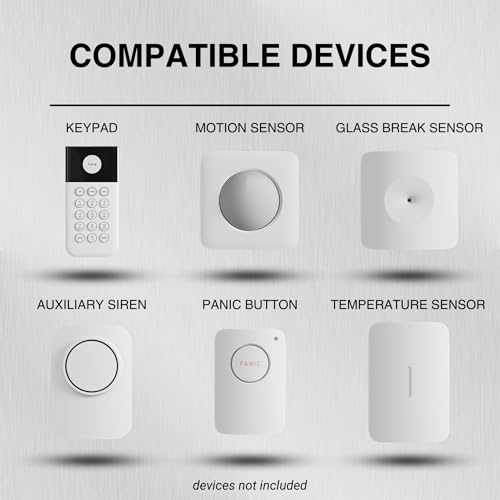 Image of Replacement Adhesive for SimpliSafe Devices - Keypad, Motion Sensor, Glass Break Sensor, Auxiliary Siren, Panic Button & Temperature Sensor - Strong Double-Sided (8 Multi-Use Pads)