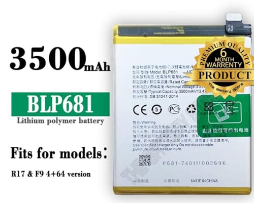 Image of THE BATTERY STORE Original BLP681 Battery for Oppo F9, F9 Pro / R17,F9 4+ 64 Vision CPH1879, PBEM00 Battery with 6 Month Warranty****(PR45)
