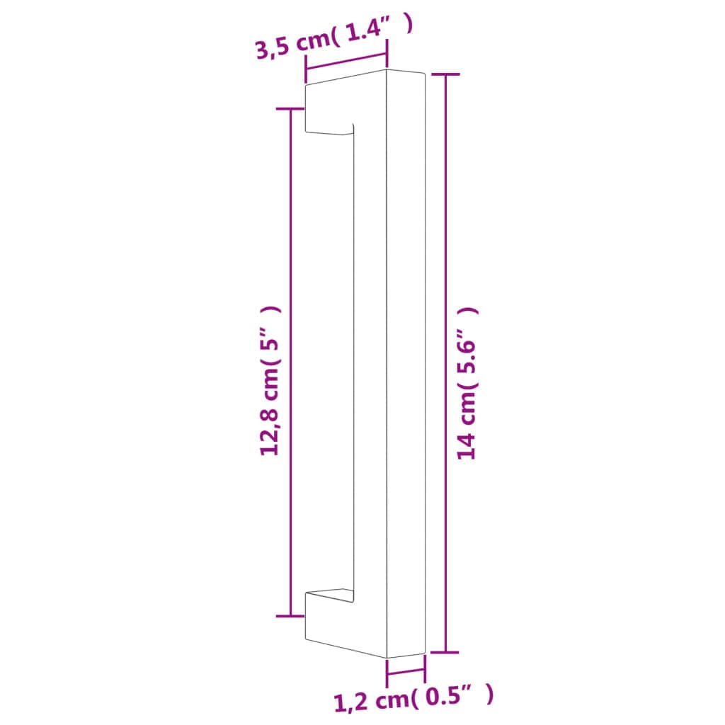 Tiradores de muebles de acero inoxidable cepillado, 20 unidades, 128 mm de distancia entre orificios, para armario, cajón, cocina, cuarto de baño, armario, aparador, aparador