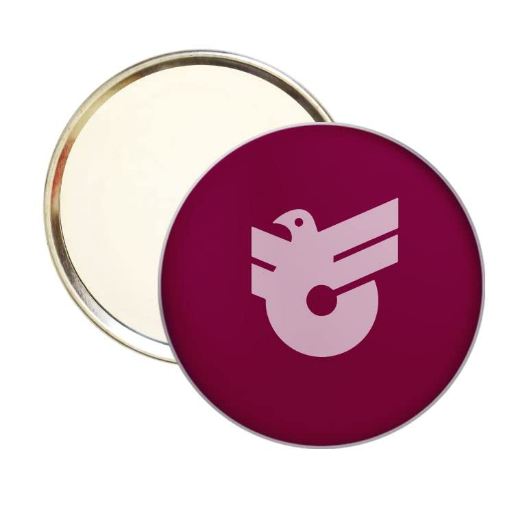 ROUND MIRROR . FLAG OF MORITA (1970–2005) - TŌHOKU REGION - JAPAN