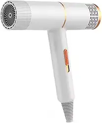 Secador de Cabelo Elétrico Profissional,3 Velocidades, Alta Potência para Rápido Secagem, Design Elegante Ideal para Casa e Salão(Branco)