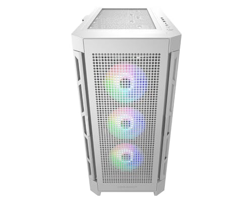 Image of Cougar Gaming Duoface Mid Tower Case Series, Supporting 390mm Graphics Card, Incredible RGB Lighting, Two Distinct Front Panels Included, Mesh and Tempered Glass (Duoface Pro RGB - White)