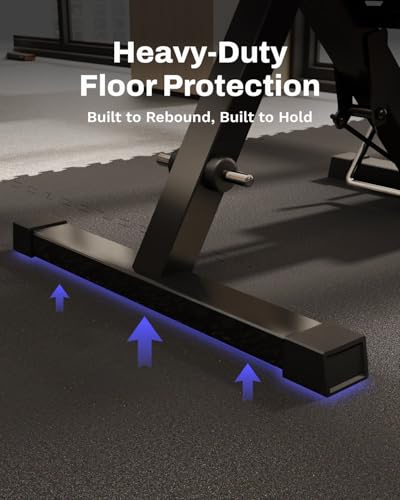 AIRHOP 0.79" Thick Gym Flooring for Home Gym, 48 Sq Ft Rubber Top Gym Mat - image 5
