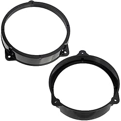 AERZETIX - C11636 - Juego de 2 adaptadores/Soportes para Altavoces de Coche Ø165mm - Lado de Montaje: Puerta Delantera - Compatible con Mercedes-Benz CLK (W208)