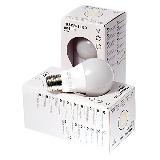 Ikea TRADFRI E27 LED-glödlampa, 806 lumen, 2700K, 904.087.97, set med 2