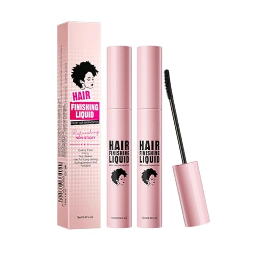 Hair Finishing Stick 2 Pack - 15ml Hair Mascara For Flyaway Hair - Hair Tamer Shaping Gel For Stray Trivial Hair - Moisturizing Hair Wax Stick For Frizz Control And Get Smooth Styling