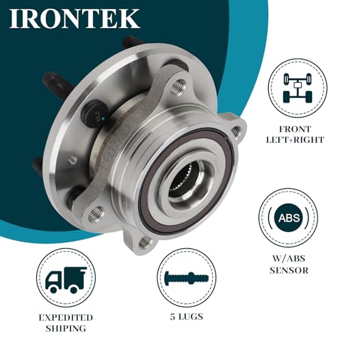 IRONTEK Front Wheel Hub and Bearing Assembly fits 2011-2014 for Ford Edge, 2009-2016 for Lincoln MKS, 2013-2019 for Ford Police Interceptor Sedan 513275 (5lug W/ABS) 1pcs by IRONTEK - Image 2