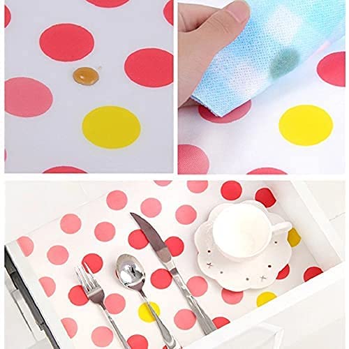 Kitchen Shelf Mats Roll Sheets – Non-Slip Drawer & Cabinet Liner, Waterproof Oil-Proof Anti-Skid Mat for Kitchen, Refrigerator, Wardrobe & Storage Shelves (Multipurpose) 2