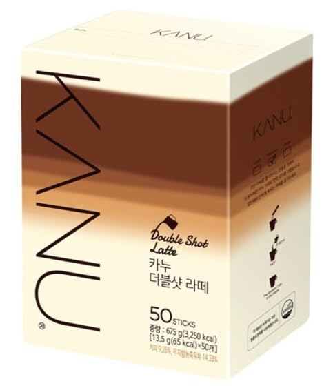 Kanu coffee Double Shot Latte, 50 Sticks