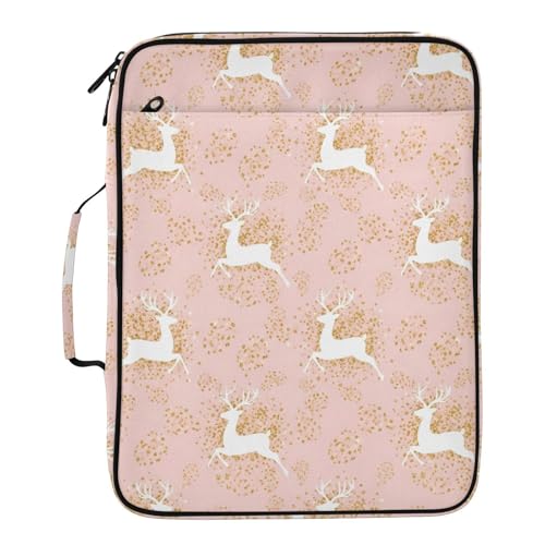 Classeur amovible et dossier extensible rose paillettes pour ranger vos papiers
