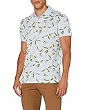 Temporada: primavera/verano GANT D2. Lemon Flower Print SS Pique Polo, Azul (Hamptons Blue 420), Small para Hombre