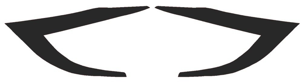 Precut Vinyl Tint Eyelid Overlay for 2006-2008 BMW 3 Series Sedan Headlights (20% Dark Smoke)