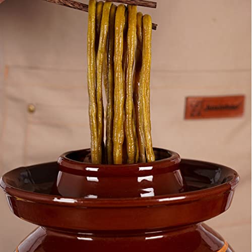 Tarro de fermentación de gres de 8KG y olla de decapado de cerámica natural 4