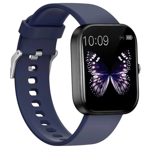 Bouncefit D20 Y68 Fitness Band Smart Watch for Men, Women, Boys, Girls, Kids – Single Touch Interface, Water Resistant, Workout Modes, Quick Charge Sports Smartwatch – Blue