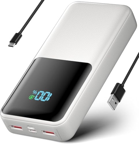Power Bank, 46800mAh Large Capacity Portable Charger PD20W & QC3.0 USB C Input/Output Fast Charging Power Banks, LED Digital Display Battery Pack Phone Charger for iPhone,Samsung,Tablet