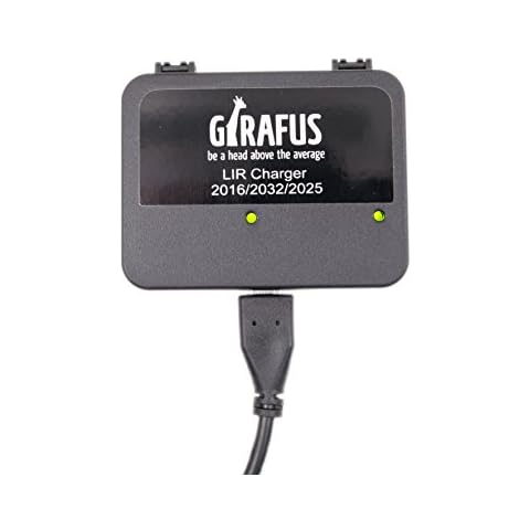 Girafus 2032 2025 2016 Charger/for Rechargeable Button Battery/Replace and Charge CR2032 CR2025 CR2016 Rechargeable Batteries-> Charger for LIR 2032 2025 2016 Lithium Ion Batteries Cover