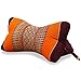 livasia Nackenstützkissen Knochenkissen, Nackenkissen Knochenform, Sofakissen, Lesekissen mit Kapok, Kissen für Garten und Balkon, Reisekissen handgefertigt Ø 12 - 15x32cm (Orange)