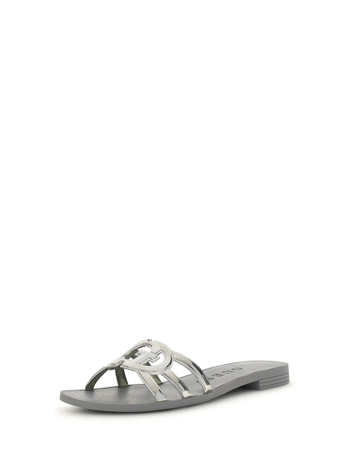 Guess Women's Gray Sliders, 4 Uk, Slide Sandal