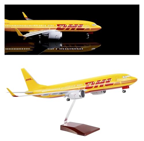 Avión modelo grande B737 metálico de 47 cm que soluciona vitrinas sin espacio 2