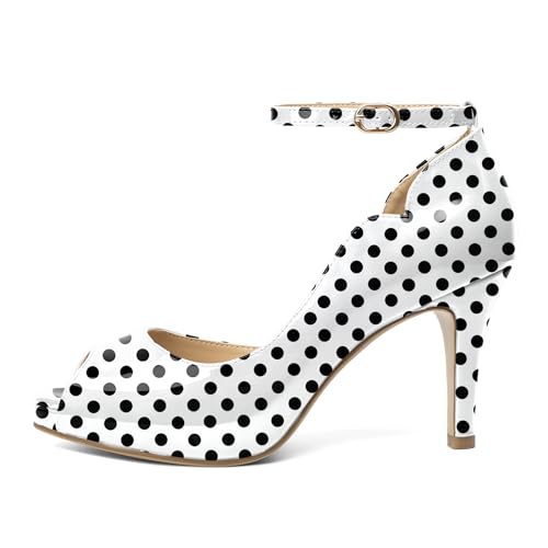 Image of AUMOTED High Heels Pumps Platforms Shoes for Party Daily 3.4 inch Dressy Pumps