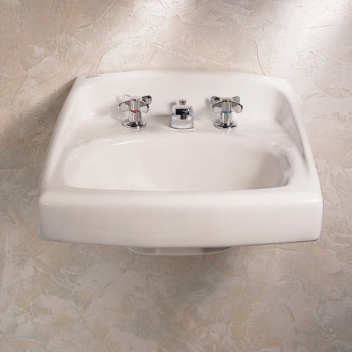 American Standard 0355012.020 0355.012.020 Wall-Mount Lavatory Sink, 1.25 In, White #TOP2