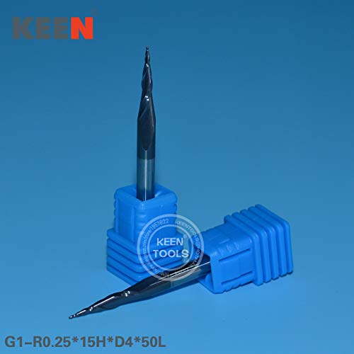5Pcs Tungsten Carbide Taper End Mill Tool, HRC55 Ball Woodworking Bit Router for 3D Relief (G1)