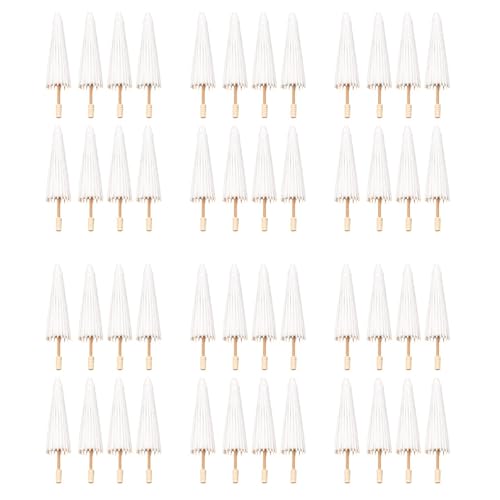Tacdas 48 Piezas Sombrilla de Papel Paraguas de Boda Favor de Fiesta Paraguas de Bambú de 30 cm para Centros de Mesa de Despedida de Soltera Accesorios Fotográficos
