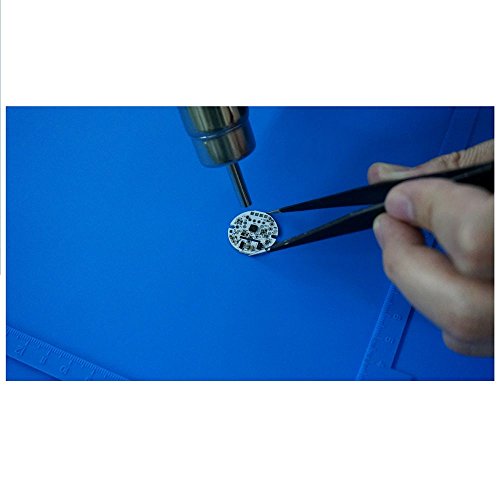 Soldering Mat Silicone Work Mat Heat Resistant Reach 932°F Protect Work Pad Board Table From Burning Fit For Phone, Computer, Watch, Repairing Soldering Station Assembly Electronics Heat Gun (13"X 9") #TOP2